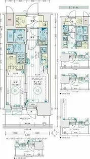エステムコート名古屋 TWIN EAST【7階】の間取り