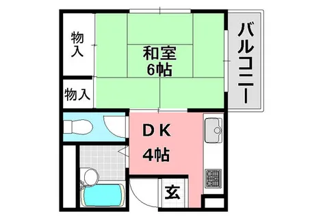 ハイツ寿里庵【202号室】の間取り