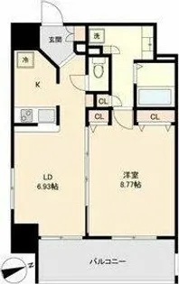 マリオン城西【7階】の間取り