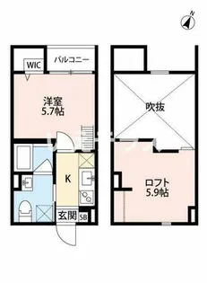 アクアレスト神戸西【2階】の間取り