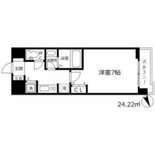 ラヴ神戸三宮【8階】の間取り