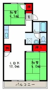 光陽ハイツ【2階】の間取り
