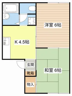 レイクヒルズ彦根【102号室】の間取り