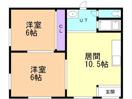 コーポファイン【102号室】の間取り