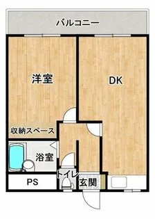 パリーサハウス【3階】の間取り