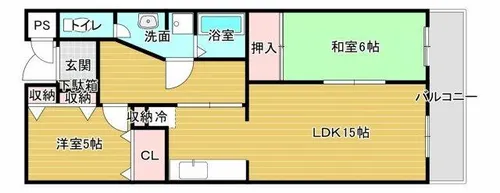 サンクス第三ハイツ【1階】の間取り