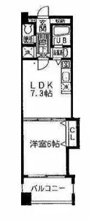 ゼフェロス南堀江【5階】の間取り