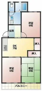 野白ガーデンハイツ【303号室】の間取り