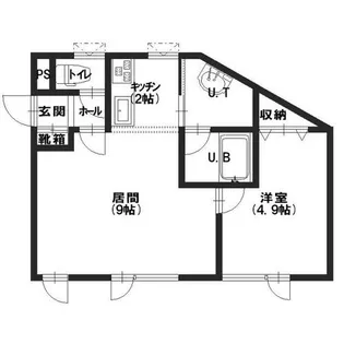 リヴェール富岡【302号室】の間取り