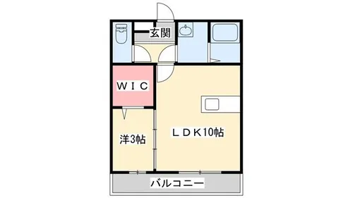 セジュール白浜 A棟【305号室】の間取り