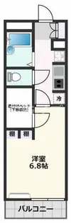 レオパレス南高浜【3階】の間取り