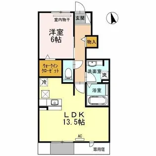 ヌーボラビアンカ【1階】の間取り