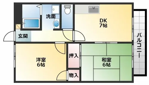 モアクレスト津村パートⅢ【2階】の間取り