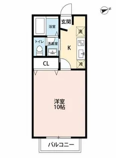 シャトル宮地352【102号室】の間取り