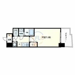 セレニテ京橋クレア【6階】の間取り