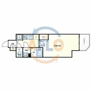 ソルテラス都島本通【2階】の間取り