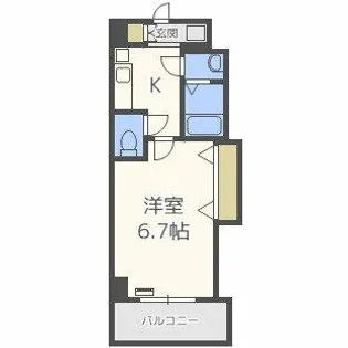ラグゼ都島北I【8階】の間取り