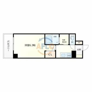 エスリード京橋セントラル【12階】の間取り