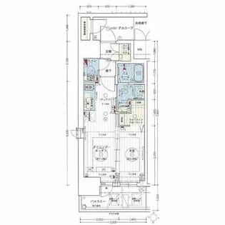 エステムコート名古屋新栄Ⅱアリーナ【201号室】の間取り