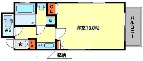 アクティ北浜【6階】の間取り