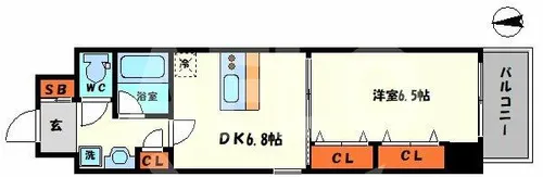 Br.天満橋【9階】の間取り