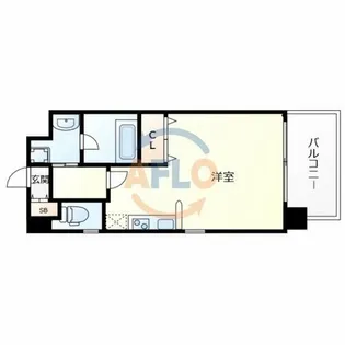 アーバンフラッツ上町【9階】の間取り