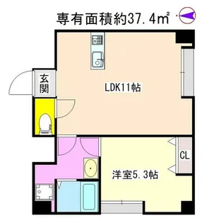 きんこん館【3階】の間取り