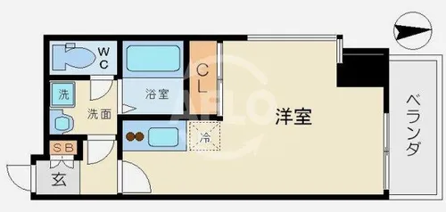 プライムアーバン松屋町【6階】の間取り