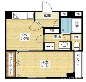 新大阪和光【5階】の間取り