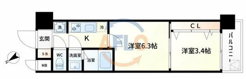 スプランディッドⅧ【2階】の間取り