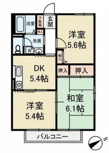 富永ハイツ【203号室】の間取り