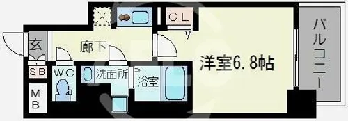 レオンコンフォート本町【7階】の間取り
