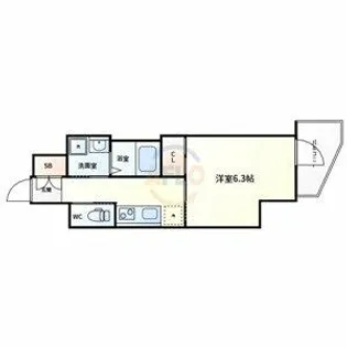 レシオス桜ノ宮THE First【8階】の間取り