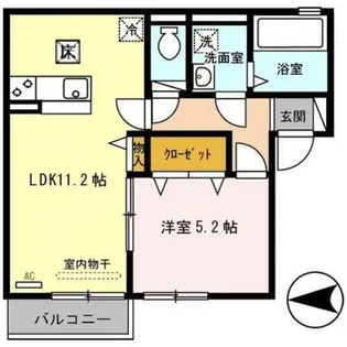 ドミール本町【1階】の間取り