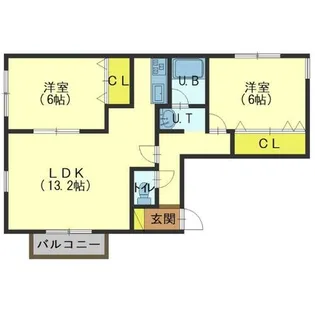 ビューハイツヒロ【201号室】の間取り