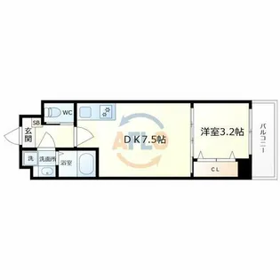 Nu武庫川駅前【2階】の間取り