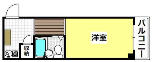 大池5番館【407号室】の間取り