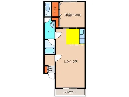 ハイムR【201号室】の間取り