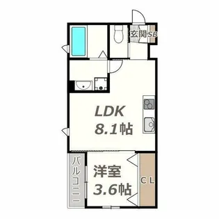 岩伸リバーコート住吉【301号室】の間取り