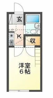 ウイングコート東小池 A棟【209号室】の間取り