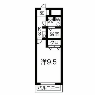 シャンテ豊橋【3E号室】の間取り