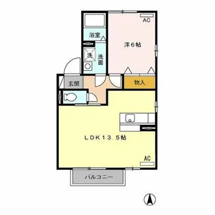 パラシオン【2階】の間取り