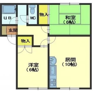 コーポ北斗【202号室】の間取り