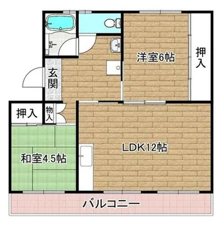 富田第二住宅 73号棟【503号室】の間取り