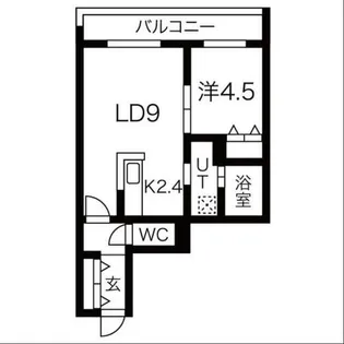 アティーナ平岸Ⅱ【411号室】の間取り