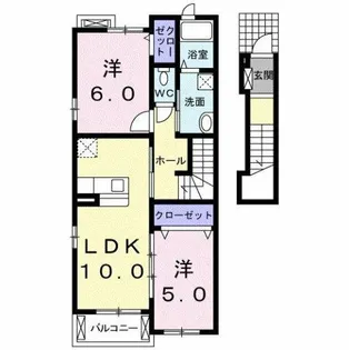 スターリースカイ【2階】の間取り