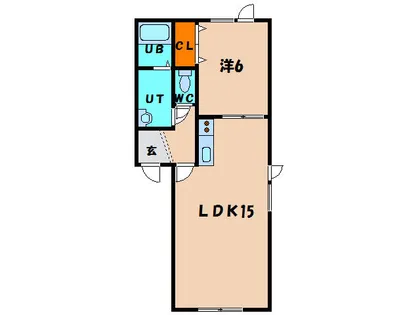 ペガサス中道【306号室】の間取り