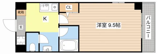 UniversⅡ【801号室】の間取り