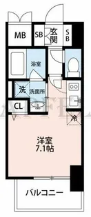 セイワパレス玉造駅上【7階】の間取り