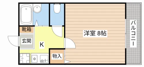 リヴィエール沢ノ上【201号室】の間取り